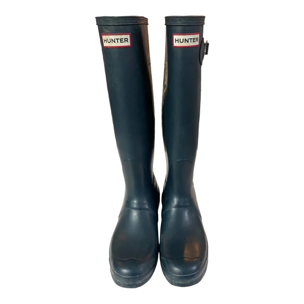 Hunter Original Tall Navy Women’s Boots Size 7